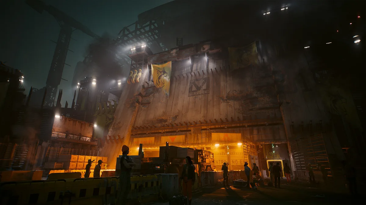 Dogtown — the walled-off district controlled by the Barghest militia in Phantom Liberty